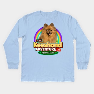 Keeshond Kids Long Sleeve T-Shirt